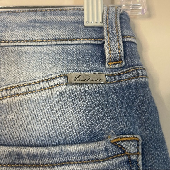 KanCan Medium Blue Ripped Cropped Jeans - Picture 5 of 10